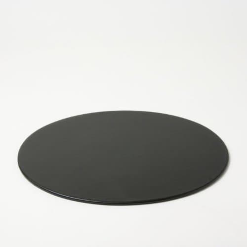 Oval Leather Conference Mat (17 X 14) (Black)