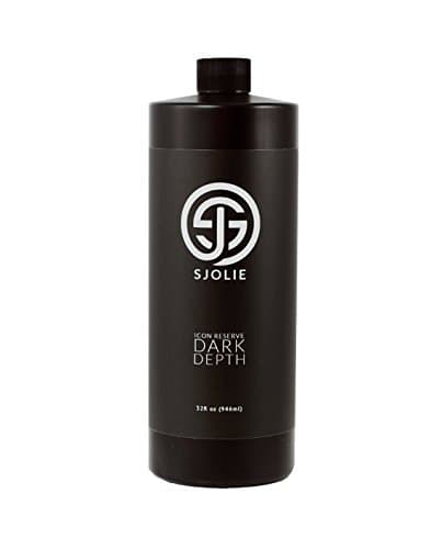 Sjolie Organic Spray Tanning Solution (Quart 32oz, 14% for Dark Skin Tones/Body Building)