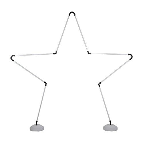 Printex Heart Star Balloon Arch Frame Kit with Column for Wedding Decoration (Star)