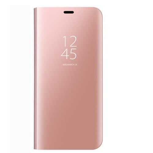 Huawei P20 Lite Mirror Plating Flip Case,Mirror Case for Huawei P20 Lite (Rose gold)