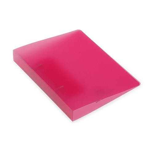 Etrangers TRANSPARENCY 2 hole D ring file A5 Binding thickness 15mm TRP-04-09 Pink by etranger di costarica