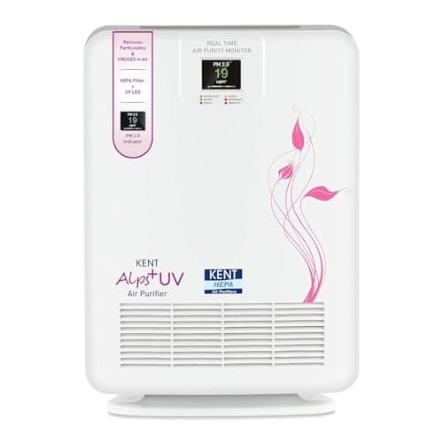 KENT 15008 Alps+ UV Air Purifier | Highly Efficient HEPA Technology | Smart Air Purifier | Cleaner Air Every Time | UV LED That Kills Bacteria & Viruses