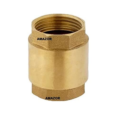 Brass Non Return Valve (1 Inch, Yellow)
