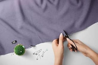 Denim 100% Cotton Plain Fabric – 60 Inch 150cm Wide 150GSM Material - Sewing, Dressmaking, Quilting, Curtain Linings, Pillowcases & Totes by Discount Fabrics LTD - Half Metre