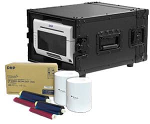 DNP DS620A Dye Sub Photo Printer with 4x6 Printer Media (800 Prints) and a Odyssey Black Printer Case Bundle