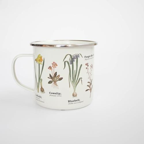 Gift Republic Wild Flower Enamel Mug, Multicolor