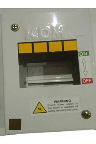 KDM Metal MCB Box 4 Pole (White)