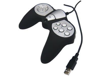 MEDIACOM ME-GP100 Gamepad - USB 2.0 - Black/Silver