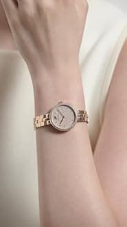 Swarovski Cosmopolitan Watch, Swiss Made, Metal Bracelet, Pink, Rose Gold-Tone Finish