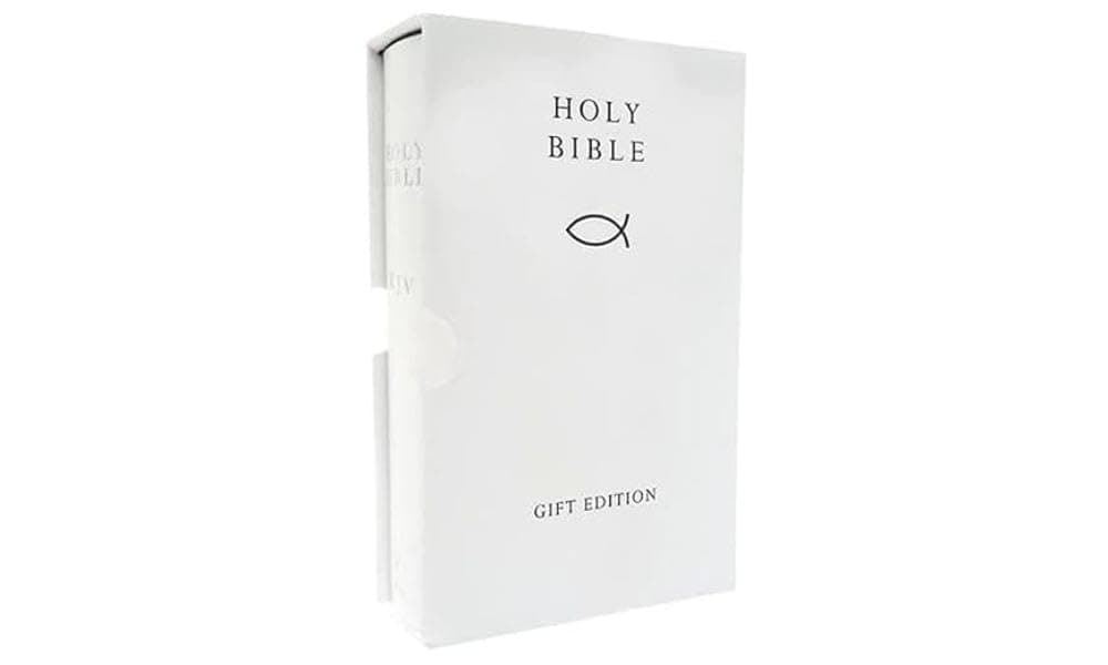 HOLY BIBLE: King James Version (KJV) White Compact Gift Edition