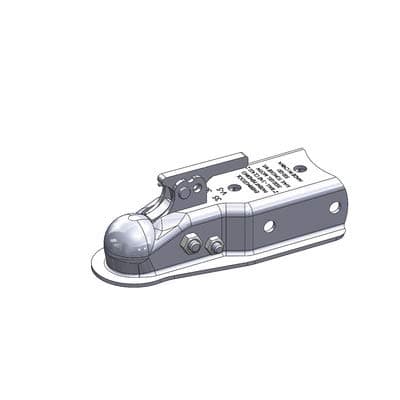 XTP Auto-Locking Trailer Coupler - 3500-Lb. Capacity, Fits 2in. Ball, 2 1/2in.W Channel