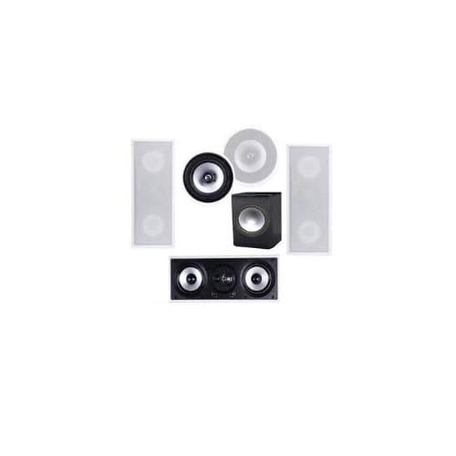 PA-1000 5.1 In Wall Speaker System - White
