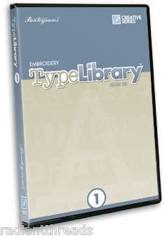 Embroidery Type Library 75 Fonts For Embroidery Magic 2