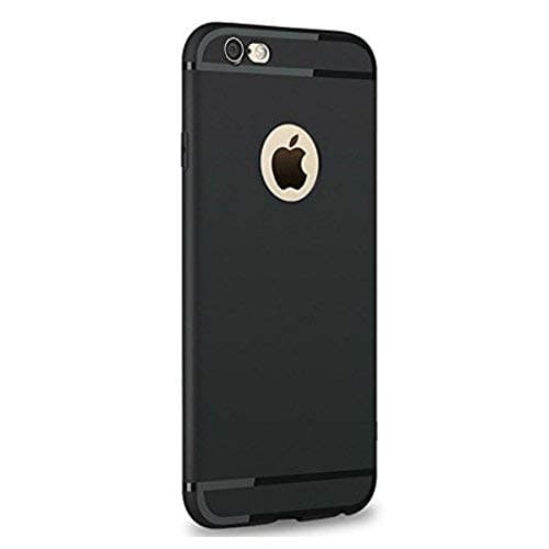 STARZ Soft Silicone for IPHONE 6 PLUS with Anti Dust Plugs Shockproof Slim Back Cover Case for iPhone 6 PLUS (5.5 INCH) (Black)