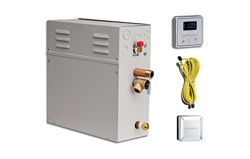 10kW Steam Shower Generator Kit (Includes Steam Generator, Control, Steam Head, & Cable) (Polished Nickel Inside Control)