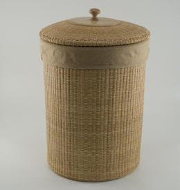 Hamper Laundry Basket Wicker Hamper with Lid Beach Bathroom Decor Nautical Nantucket Style
