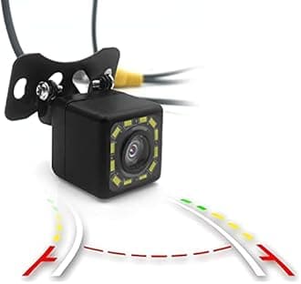 QUICTO Car Backup Camera, Waterproof Ultra HD 12 LED Night Vision Rear View Camera, 170° Wide View Angle Long License Plate Frame Camera, Universal Cars, SUV, Trucks, RV