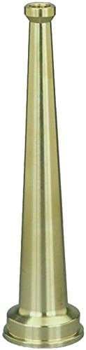 BN25 Fire Hose Nozzle, 2.5" ID, Brass, 2-1/2" NPSH