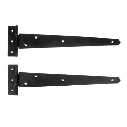 Adonai Hardware 12" Iron T-Hinge (Supplied as Two Pieces)