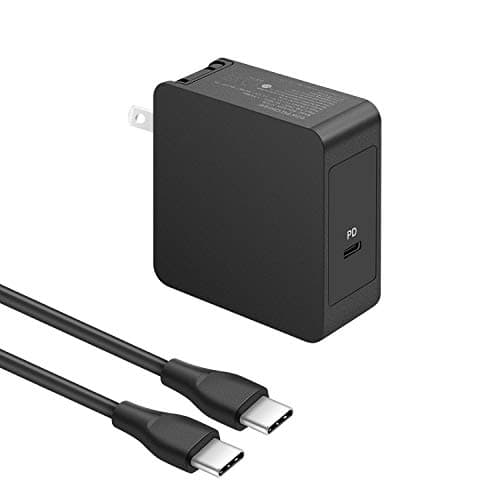 Aisilk 60W USB C Wall Charger Type-C PD AC Adapter w/ 5ft USB C to C Power Cord for Dell XPS, Hp Lenovo Samsung Asus Matebook Thinkpad MacBook Pro Acer and More Laptops, Tablets and Cell Phones.