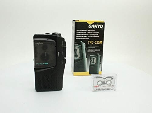 Sanyo TRC 525 M Black Dictation Machine