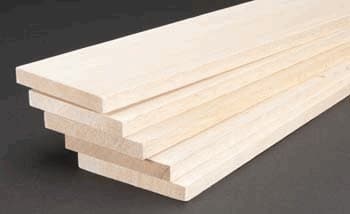 Balsa Wood 1/2 X 4 X 36in (2) - Quantity is Listed in Parenthesis in Title