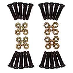 5/8 Extra Long Wheel Stud Lug nut kit Racing Lugnuts Studs IMCA USMTS Coarse