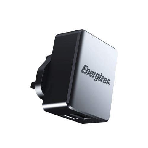 High Tech Fast Charging Dual USB 2.4A Adapter Compatible for All Devices with SmartIC Technology - 18W, Black
