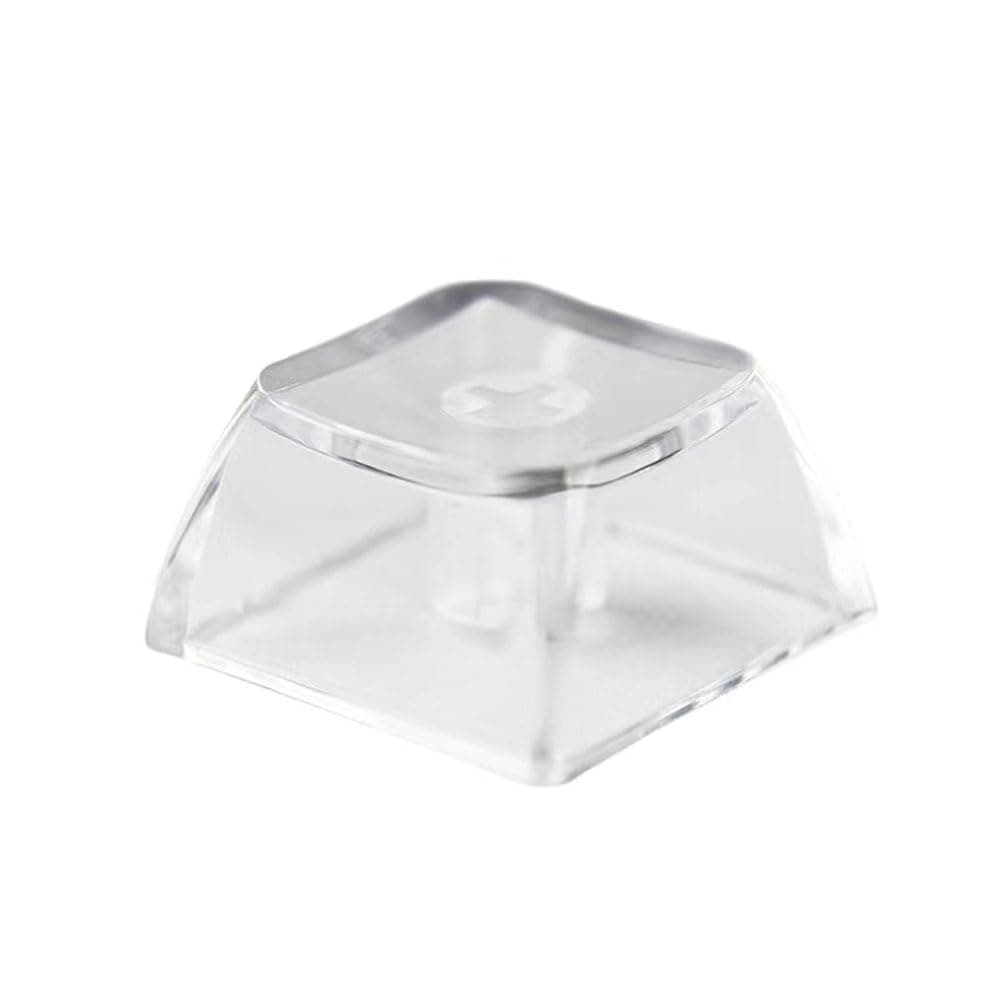 Blank Crystal Transparent Keycaps PC Material 1U XDA Profile Keycap for MX switches Mechanical Keyboard Backlit (XDA Transparent, 20pcs)