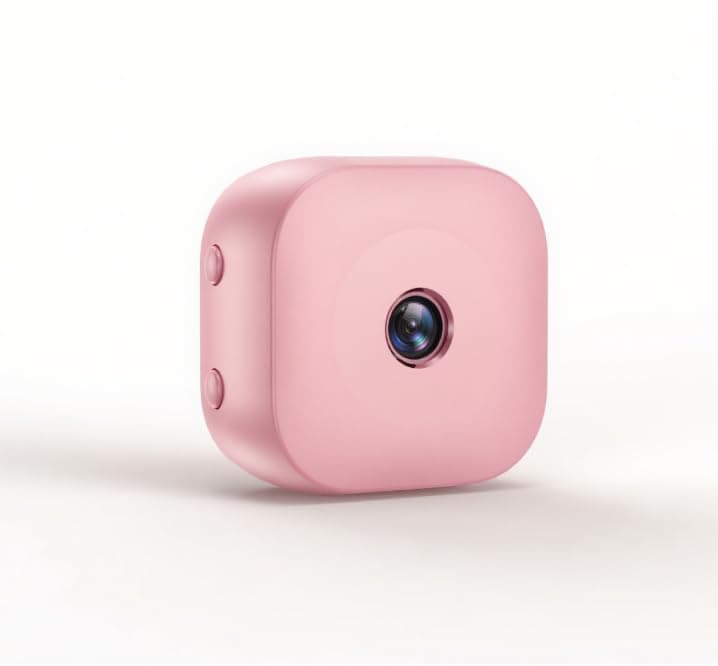 Security Wireless,Mini Camera WiFi Camera(Blush)