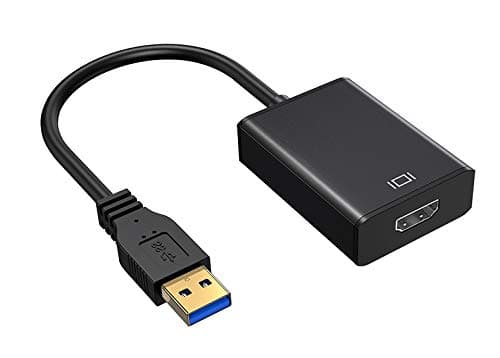 USB to VGA Adapter, USB 3.0/2.0 to VGA Audio Video Converter, HD 1080P Graphics Cable for PC, Laptop, Monitor, HDTV, Compatible with Windows XP/7/8/8.1/10 (Not Compatible with Mac/Vista/Windows 11)