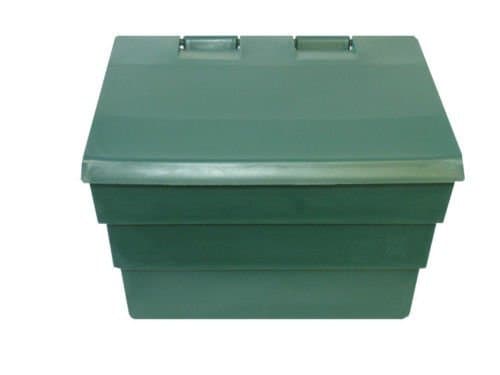 2 Cu Ft Household Mini Grit Salt Storage Bin in Dark Green