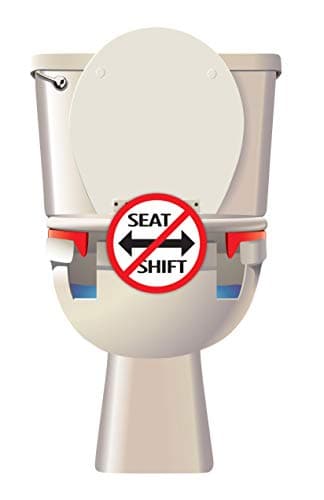 COMPAC HOME Compac’s Stabilizers T Bumpers, Lock Place, Keeps Children, Elderly, Disabled Safe from Slipping Off Shaking, Moving or Wobbly Toilet Seat (1 Set), White, 1 Count (Pack of 1)