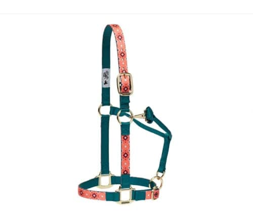 Weaver Pattern Adjustable Halter Large Mayan Coral