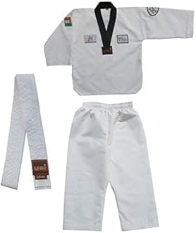 USI UNIVERSALUSI UNIVERSAL Unisex Adult Unisex Bouncer Taekwondo Dress Sports Suit (White, 140cm)