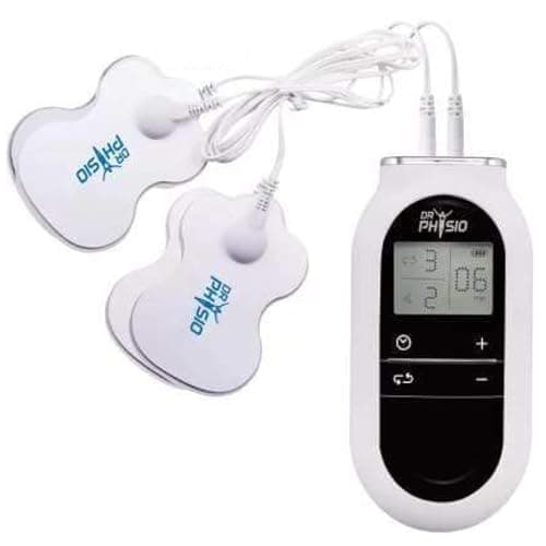 Dr Physio Electrical Nerve Stimulation Pulse Massager Digital Massage Machine for Body Blood Circulation (White)