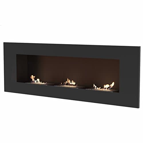 Ethanol Bio Fireplace Dey 3, Black - Wall Mount that uses Bioethanol