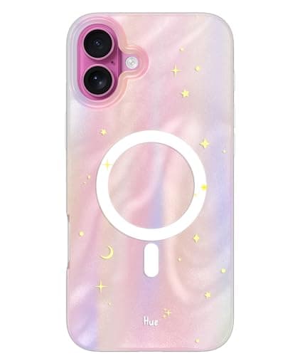 LONLI Hue - Magnetic Case for iPhone 16 Plus - [Compatible with Magsafe] - [360° Shock-Absorbent Bumper] - [Cute and Unique Phone Cover for Girls and Women] - Dreamy Night