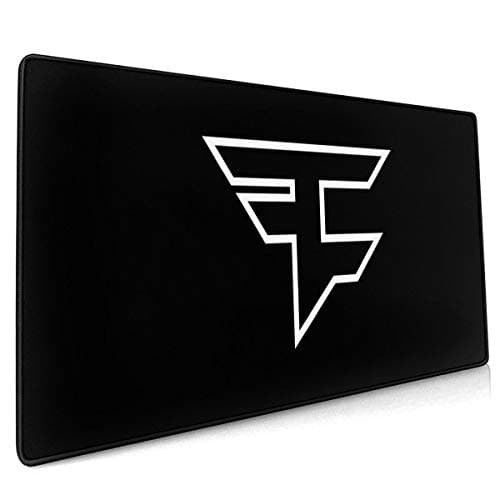 Oversized Anime Game Faze Clan Logo Mouse Pad Extended Computer Pad Non-Slip Rubber and Durable Stitched Edges for Gaming Keyboard Laptop Mouse Pad One Size
