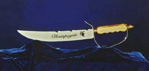 Champagne Saber Prestige Yellow Handle Sword