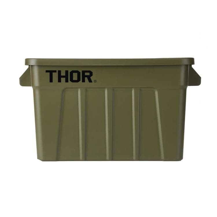 Thor Storage Tote [75L/Olive] Container Premium Box with Lid. Organizing. Camping/Hunting Carry Case With Lid., Beige