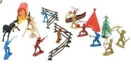 Wildwest 25-pc Cowboy/Indian Playset