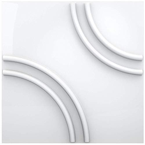 Decorative 3D Wall Panels Textured for Interior and Exterior Wall Decor. Design Boards. Pack of 12 Tiles. Amsterdam Model