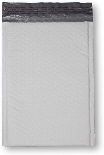 KKBESTPACK Poly Bubble Mailer 6x9 Self Seal Padded Envelopes, White, Pack of 50, 50 Count