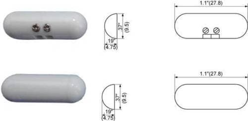 10-PACK TANE-PILL TC-WH Tane Surface Mount Alarm Contact Screw Terminals -White, Very Small Window Door Contact Sensors