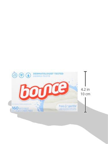 Bounce Dryer Sheets - Free & Sensitive - 160 ct