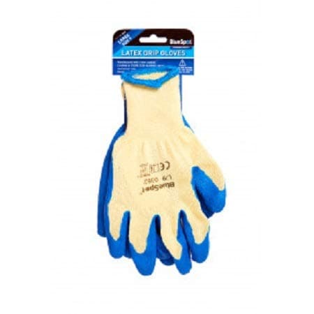 Blue Spot Tools 23002 Latex Grip Gloves (Large)