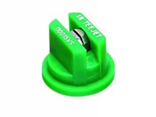 TeeJetXR110015VS Extended Range Spray Tip, 0.092-0.18 GPM, 15-60 psi, Stainless Steel - Green