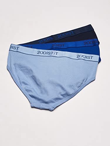 2(X)IST Men's Essential Cotton 3 Pack Fly Front Brief