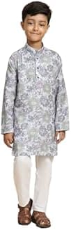 Pro-Ethic Style Developer Boy's Cotton Embellished Kurta Pajama for Baby Kids Ethnic Wear (S-166)